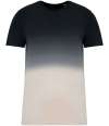 NS345 Native Spirit Unisex Dip Dye T Shirt Dip Dye Black colour image